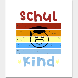 Schulkind 1. Klasse Smile Schulbeginn T shirt Posters and Art